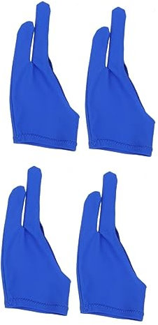 FRCOLOR 4pcs Curved Artist Gloves for Sketching Half-Finger Painting Glove Protective