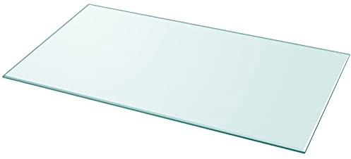 IKAYAA Superficie de Mesa Vidrio Templado Transparente 650x120 cm, Cristal para Mesa, Encimera Baño, Tablero Mesa Comedor Tables