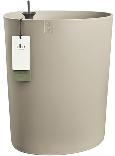 elho Eden Aquacare High 40cm Blumentopf - Sanftes Taupe | L 39 x B 43 x H 50.1 cm | für den Innenbereich | 100% recyceltes Plastik
