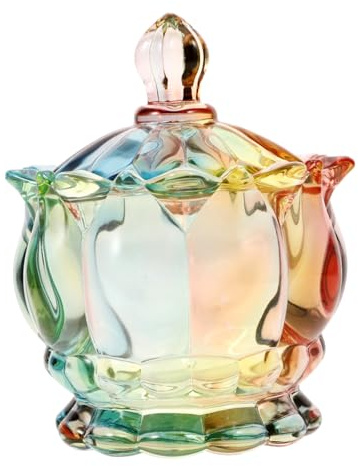 OFFSCH Candy Holder Candy Canister Glass Storage Household Food Holders Jam Glass Jar