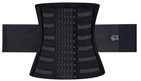 Generisch Cinturón de entrenamiento de cintura para mujer, para control de abdomen, para deporte, para sauna, sudor, entrenamiento, cinturón para el abdomen, sexy, Negro , XXL