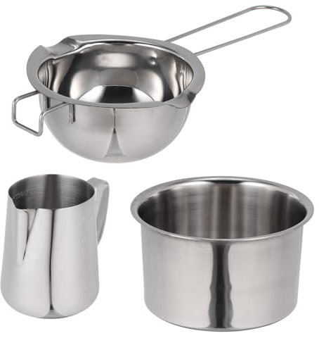 FUNOMOCYA Stainless Steel Melting Pot for Baking Chocolate Pan Multi-Functional Melting Pot for Hiking and Outdoor Cookware