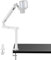 Humanex Low Profile Mic Arm, Adjustable Microphone Boom Arm, Desk Mount with 3/8'' to 5/8'' Screw Adapter, 2kg Capacity,Cable Management, for Gaming, Streaming & Recording, Matte White