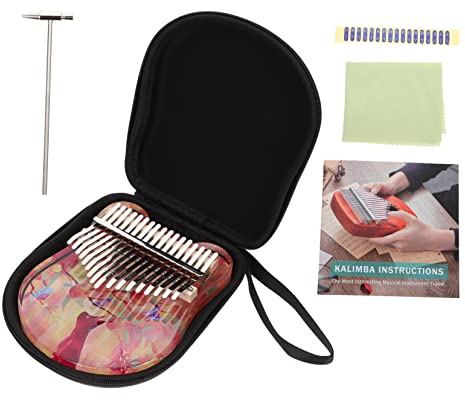TOYANDONA 1satz Kalimba Noten Mit Katzenmuster Tragbares Daumenpiano Für Anfänger Ergonomisches Design Warmer Tasche Für Musikliebhaber Und
