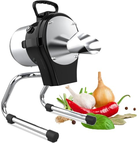 Affettatrice per verdure professionale, Taglia cipollotto, Robot da cucina e tritatutto, Per peperoni, cipollotti tritati, Cipolla, Coriandolo, Porri, Zenzero grattugiato, 6000 giri/min, 110 W