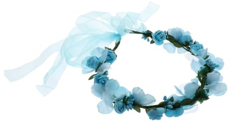 BESTYASH Simulierter Blumenkranz Haarreif Langlebig Strapazierfähig Blüten Haarschmuck Für Hochzeit Party Festival Foto Requisit Damen Mädchen Kopfschmuck Girlande Strand