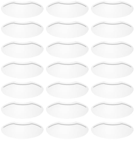PACKOVE 60pièces Visière de Douche Transparente Lot pour Salon de Coiffure Protection Jetable pour Yeux Cils Masque Plastique pour Laque et Coupe de Cheveux