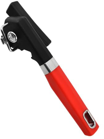 Abrelatas multiusos de acero inoxidable para cocina y uso doméstico, mango ergonómico antideslizante, removedor de tapas de botellas, apto para lavavajillas