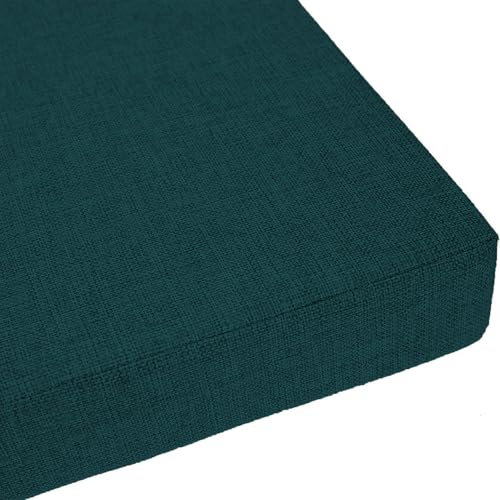 LIWEIREN Benutzerdefinierte Bankkissen 54 x 55 cm Unterseite Antirutsch Auflage Polster mit Reißverschluss für Bank, Fensterbank, Gartenmöbel, Terrasse, Drinnen, Grün