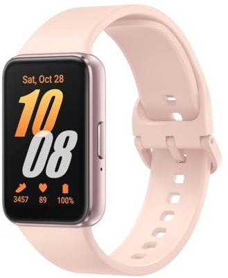 Samsung Galaxy Fit3, Smart Watch, Fitness Tracker, Health Monitoring, Pink Gold, (UK Version) (Renewed)