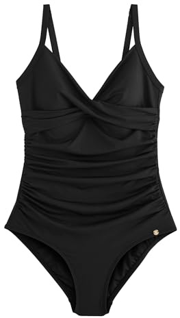 NEXT Mujeres Bañador con Efecto Vientre Plano Moldeador Negro 44