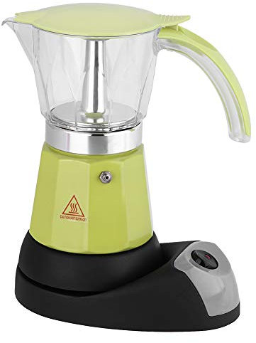 Aramox 300ml / 6 Tazze 480W Caffettiera Elettrica con Piano Cottura e Coffee Maker (Green)