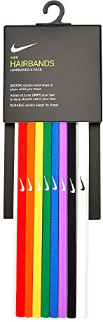 Nike Unisex – Erwachsene Skinny Hairbands 8PK Haarband-Set 8er, Pimento/orange Blaze/Sunlight, one Size