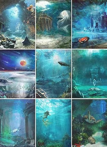 Zita´s Creative Reispapier A3 - Atlantis Collage. Motiv-Strohseide, Strohseidenpapier, Decoupage Papier