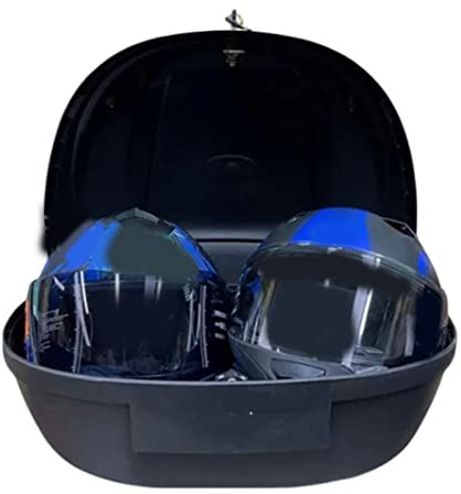 Dioche Motorcycle Rear Top Box 52L Capacity Universal Waterproof Shockproof Motorcycle Tail Box Scooter Trunk for Scooter