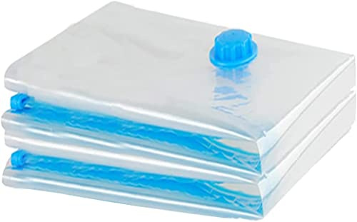 GQC Sacchetti Sottovuoto Salvaspazio, Riutilizzabili, Trasparenti, con Zip, Misura Jumbo (2 (100x80) cm), Per Abiti, Bedding, Accessori
