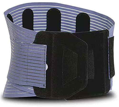Atmungsaktive Sommer Rückenbandage Für Männer Und Frauen, Taillen Rückenstütze Lendenwirbel-Dekompressionsgürtel Bei Ischias, Bandscheibenvorfall, Skoliose Und Rückenschmerzen ( Color : Blue Grey , Si