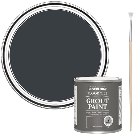 Rust-Oleum Ultra-Durable Dark Gray Floor Tile Grout Paint - Anthracite (Ral 7016) 250ml