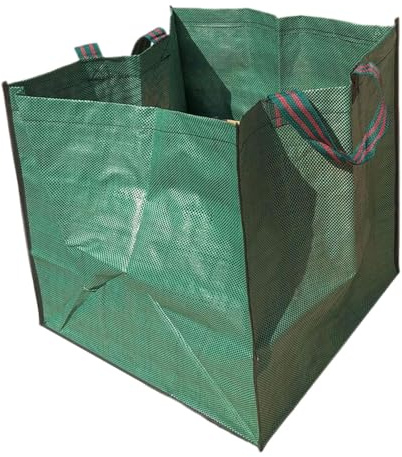 rockible Sacchi per Foglie da Giardino, Sacchi per Rifiuti da Giardino, Sacchi per Rifiuti da Giardino, Sacchi per Prato per Piantare Erba Tagliata, 50 cm x 50 cm x 50 cm 125 Litri