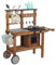 Jeux en Plein air Cuisine Jeux de Jardin Cuisine Cuisine en Boue Enfants extérieur avec Roues, Bouilloire, évier, récipient à Plantes en Bois, Cuisine pour Enfants