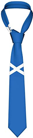 Business Krawatte Schottland-Flaggen-Emblem, Krawatten Casual Krawattenschal Schmutzabweisend Schlips Für Hochzeit Büro Business