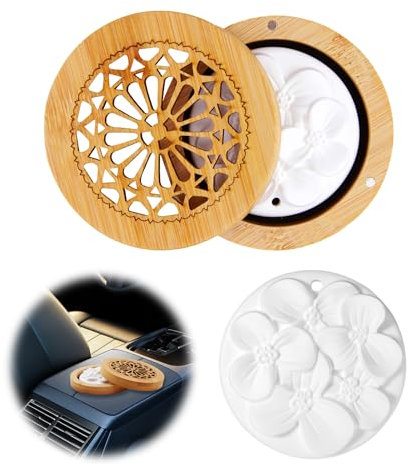 Difusores de Aceite Perfumado de Yeso Difusor Aceites Esenciales Aromaterapia - Ideal para Sala de Estar, Baño y Dormitorio - Diseño Elegante y Silencioso, Sin Aceite Incluido, Color Azul