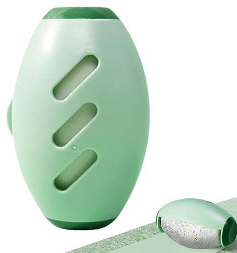 Rotolo di pelucchi riutilizzabile, per rimuovere i peli di animali, lavabile, portatile, per capelli, per vestiti, viaggi, casa (verde)