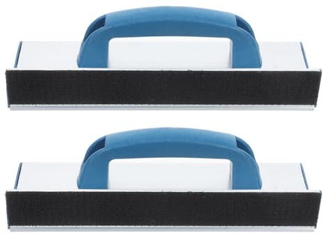 Hemobllo Schleifpapierhalter Mit Griff Selbstklebender Wandhalter Für Ecken Handschleifwerkzeug Für Trockenbau Gipskarton Und Flache Flächen Für Präzises Schleifen 9.84X3.54X2.36in 2 Stück