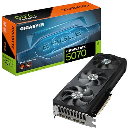 Gigabyte GeForce RTX 5070 Eagle OC SFF 12G Grafikkarte - 12GB GDDR7, 192 Bit, PCI-E 5.0, 2587 MHz Core Clock, 3 x DP 2.1b, 1 x HDMI 2.1b, NVIDIA DLSS 4, GV-N5070EAGLE OC-12GD