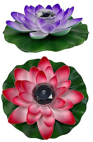 OFFSCH Lot De 2 Lampes Solaires De Jardin en Forme De U pour Décoration De Bassin Et De Piscine sans Risque Dincendie