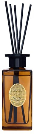M&SENSE 180ml Raumduft Tobacco Teakholz Duft|Reed Diffuser mit 7 Duftstäbchen|Luxus Lufterfrischer für Badezimmer,Wohnung,Heimdekoration|Bedroom Bathroom Living Room Decor
