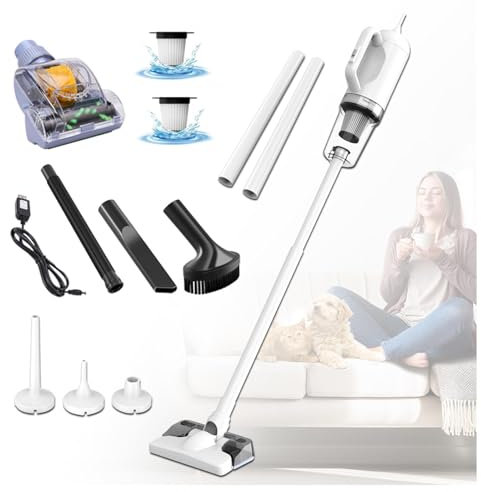 LRF-yxkj Lavapavimenti Senza Filo 5 in 1 Batteria Portatile Ricaricabile, Scopa Vapore Senza Fili per Pulizia Domestica/Capelli/Polvere/Lavapavimenti