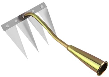 LOVIVER Désherbeur Manuel Amovible pour Jardinage, Outil de Désherbage Multifonctionnel pour Ameublir Le et Déraciner pour Jardin et, 4 Dents