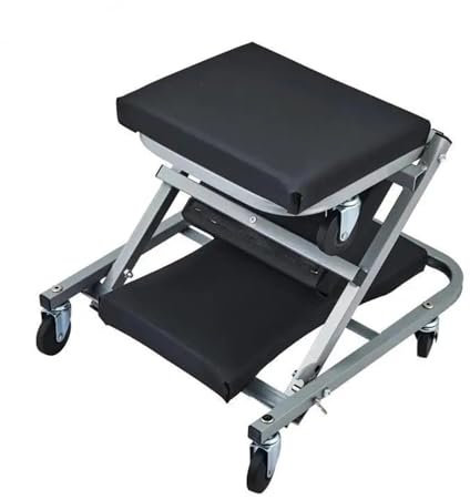 EGUIAS Rollhocker Werkstatt Rollhocker Mechaniker-Rollbrett, 36 Z-Rollbrettsitz, 2-in-1-Rollbrett für Garage/Werkstatt, 300 Pfund Tragkraft, Rollbrett mit niedrigem Profil