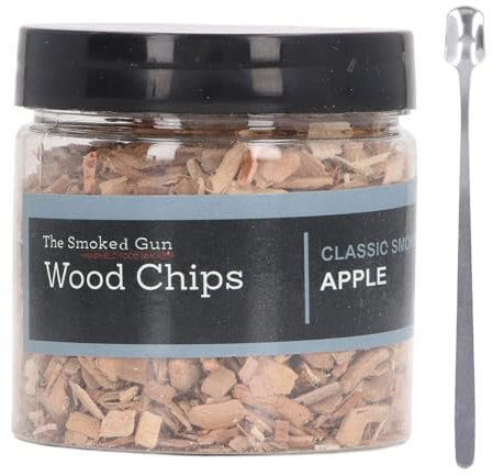 SPYMINNPOO Rauchen von Holzchips, Schnelles Brennen, Multifunktionales Obstholz für Whiskywein Cocktails BBQ Grilling & Kulinarische Verwendung (Apfel)