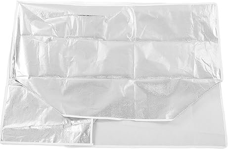 Protección de Aire Acondicionado Ligero de Vida larga. Protección Solar AC Close Outs End Conción Forma de Aluminio a Prueba de Polvo Algodón Compuesto para Aislamiento Térmico (M)