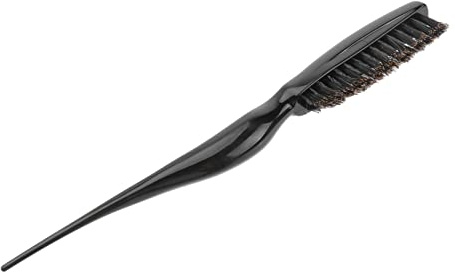 OATIPHO Brosse à Crêper en Poils de Sanglier 1 Pièce Conception Ergonomique Démêlante pour Cheveux Fins pour Salon de Coiffure Queue Pointue