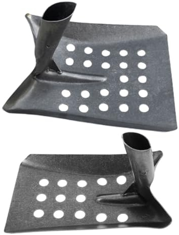 TOYANDONA 2 Piezas Pala Metálica para Limpieza de Alcantarillas Diseño Perforado Multiuso Acero Resistente para Drenajes Sistema de Desagüe y de Jardines