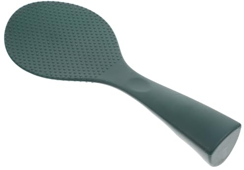 Cucchiaio per Riso in Silicone Verde, Leggero e Resistente | Posa Verticale, Impugnatura Ergonomica, Uso in Cucina, Finitura Antiaderente, Colore Verde Compatto