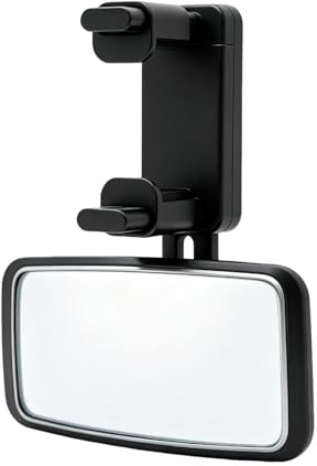 Miroir Voiture Bébé, Rétroviseur Voiture Bébé Orienté Vers L'avant avec Rotation à 360°, Miroir Bébé Voiture Convexe Large Vue, Ajustable et Incassable pour Sécurité Siège Arrière Enfant