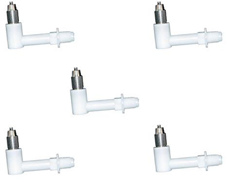 agrarking.de 5x Ersatznippel mit Winkel für Nippeltränke 1L & 0,5L, Kaninchen, Schwerkraftbetrieben, Kunststoff