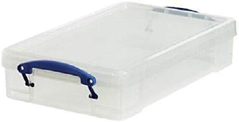 Really Useful Box 6 Stück Aufbewahrungsbox 4,0 Liter - für A4 Papier - transparent