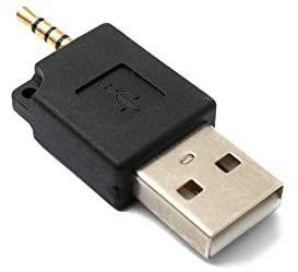 System-S Adaptateur Audio USB 2,5 mm mâle vers mâle 2.0 Type A Câble auxiliaire Noir