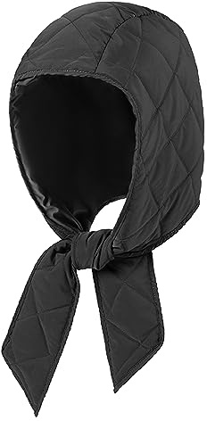 LA HUATE Bonnet d'hiver chaud avec capuche en duvet avec écharpe intégrée Bonnet imperméable et coupe-vent avec lien sous le menton pour femmes et filles', Taille unique