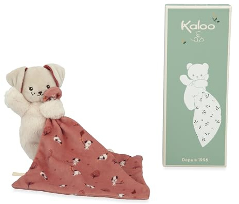 Kaloo Carre Douceur DOUDOU Chien Brique, Ziegelstein
