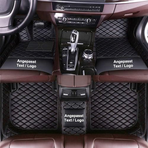 nAutochoose Auto Fußmatten Anpassen für Volvo C30 C40 C70 S40 S60 S80 S90 V40 V50 V60 V90 XC40 XC60 XC70 XC90 V70II Limousine, SUV, Sportwagen, rutschfeste Leder-Bodeneinlagen Schwarz