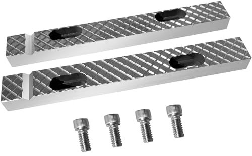 JMSMSH 6-1/2 x 3/4 Steel Vise Jaws, Fits Many Vintage American Reversible Gray Vises, Many Craftsman Vises/Fuller Vises and Columbia Vises