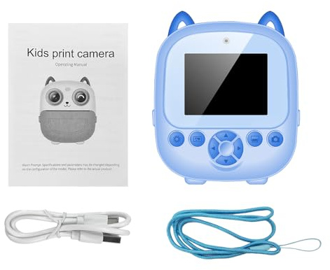 YIWEOG Appareil Photo Portable à Impression Thermique instantanée pour Enfants, écran de 2,4 Pouces, Appareil Photo numérique, Selfie, vidéo HD, Impression sans Encre Thermique avec 1 Papier