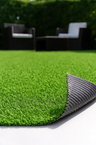 Prato Sintetico Greenwich | Erba Artificiale da Esterno 7mm | Tappeto Verde Decorativo per Giardino, Balcone e Terrazza | Disponibile in Diverse Misure (Greenwich, 5x2m - 10mq)