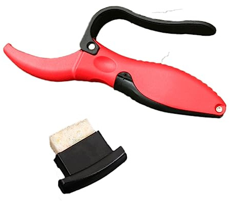 BESPORTBLE Afilador De Tijeras De Podar De Acero De Aleación Herramienta De Jardín Eficaz Para Afilar Cuchillas De Podaderas y Azadas Mango Ergonómico y Uso Rápido